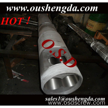 55/110 double extruder cylinder for pvc pipe